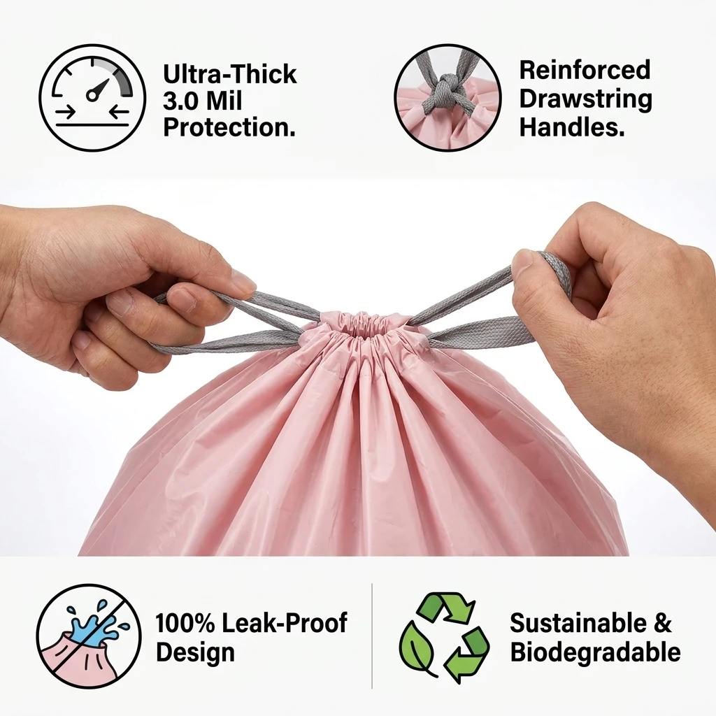 İpli Çöp Torbaları Ekstra Kalı - Biodegradable Bin Liner incelemesi ve fiyatı