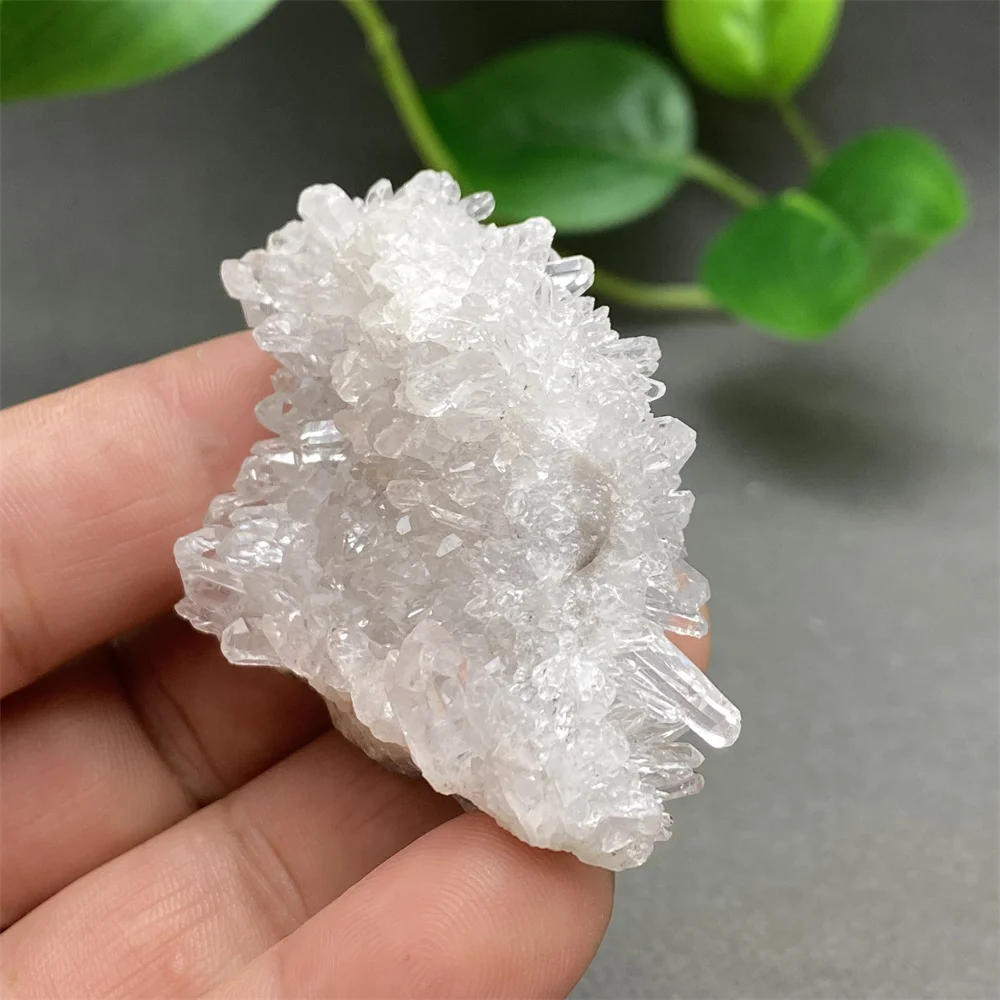 Natural White Crystal Cluster Ore Specimens  Pure And Shiny Group Crystal Minerals  Home Decoration Ornaments  Holiday Gifts