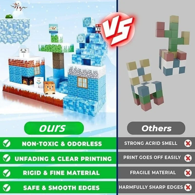 磁気城建設セット STEM モンテッソーリ感覚おもちゃ DIY ビルディングブロック子供のための完璧な誕生日プレゼント