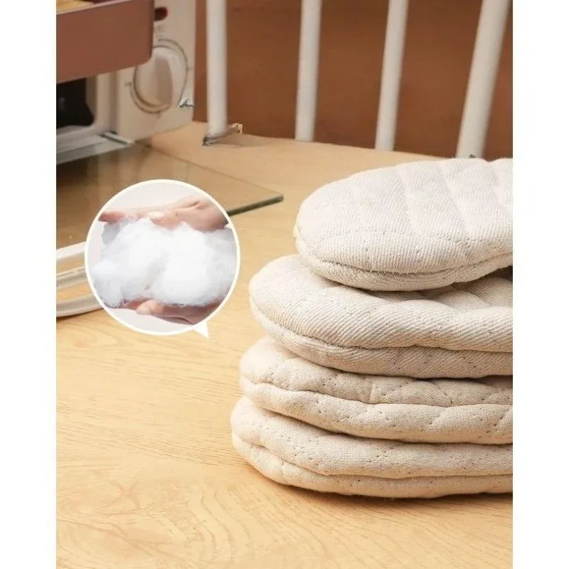 Heat Resistant Oven Mitts Microwave Safe Non Slip Thickened Baking Insulation Protective Gear Cotton Mitts  Anti Steam Scald