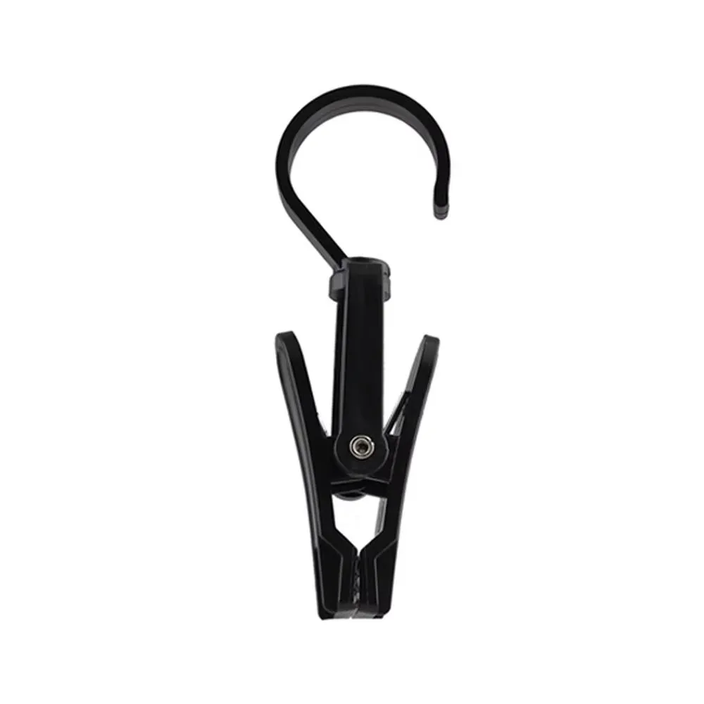 360° Rotation Plastic Clip Compact Design Durable Hook Clip Multi-Purpose Hook Space Management Clothes Storage Clip