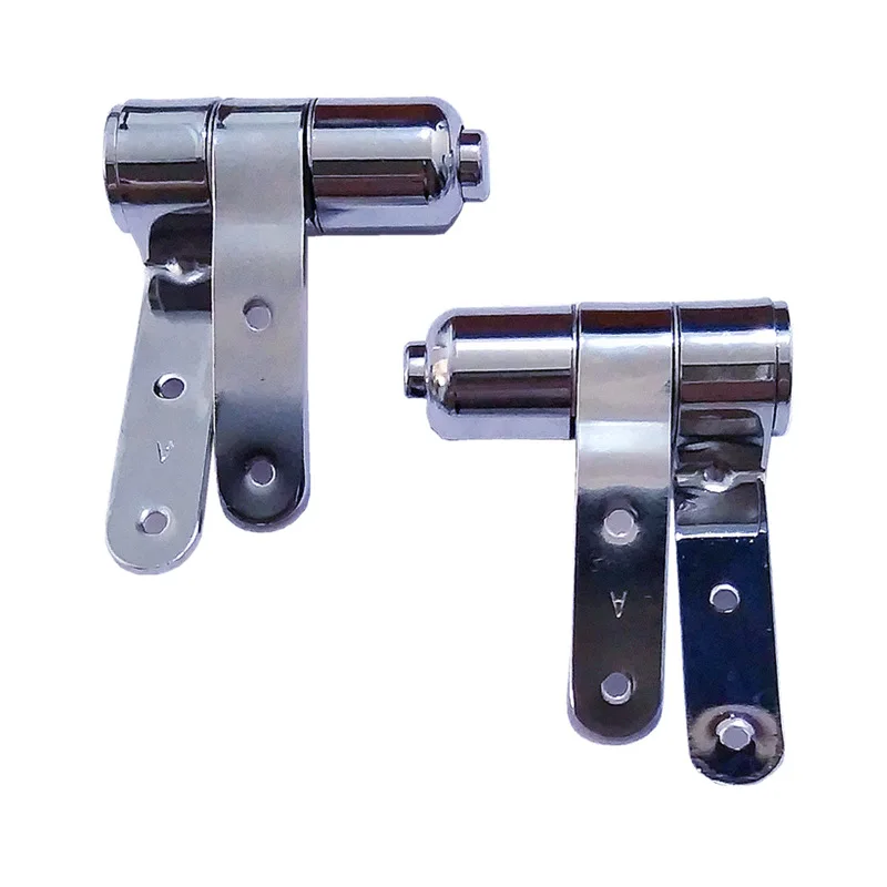 Stainless Steel Toilet Cover Hinge Resin Solid Wood Mounting Bracket Rust-proof Buffer Quick-release Hinge Fitting Screws