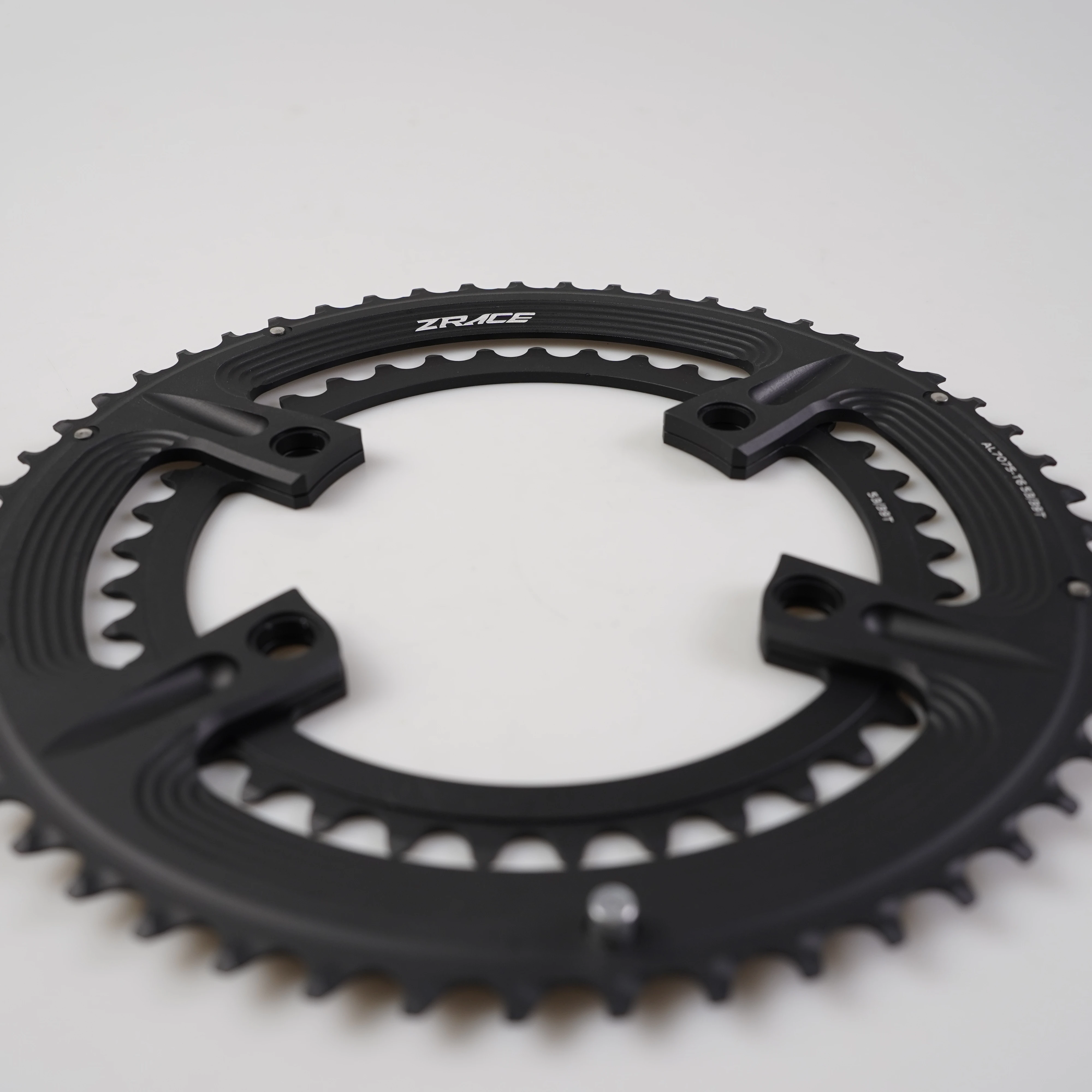 ZRACE Asymmetric Road Chainring For 105 FC-R7000, ULTEGRA FC-R8000, DURA-ACE FC-R9100, 50-34T 52-36T 53-39T,110BCD 4-Bolt