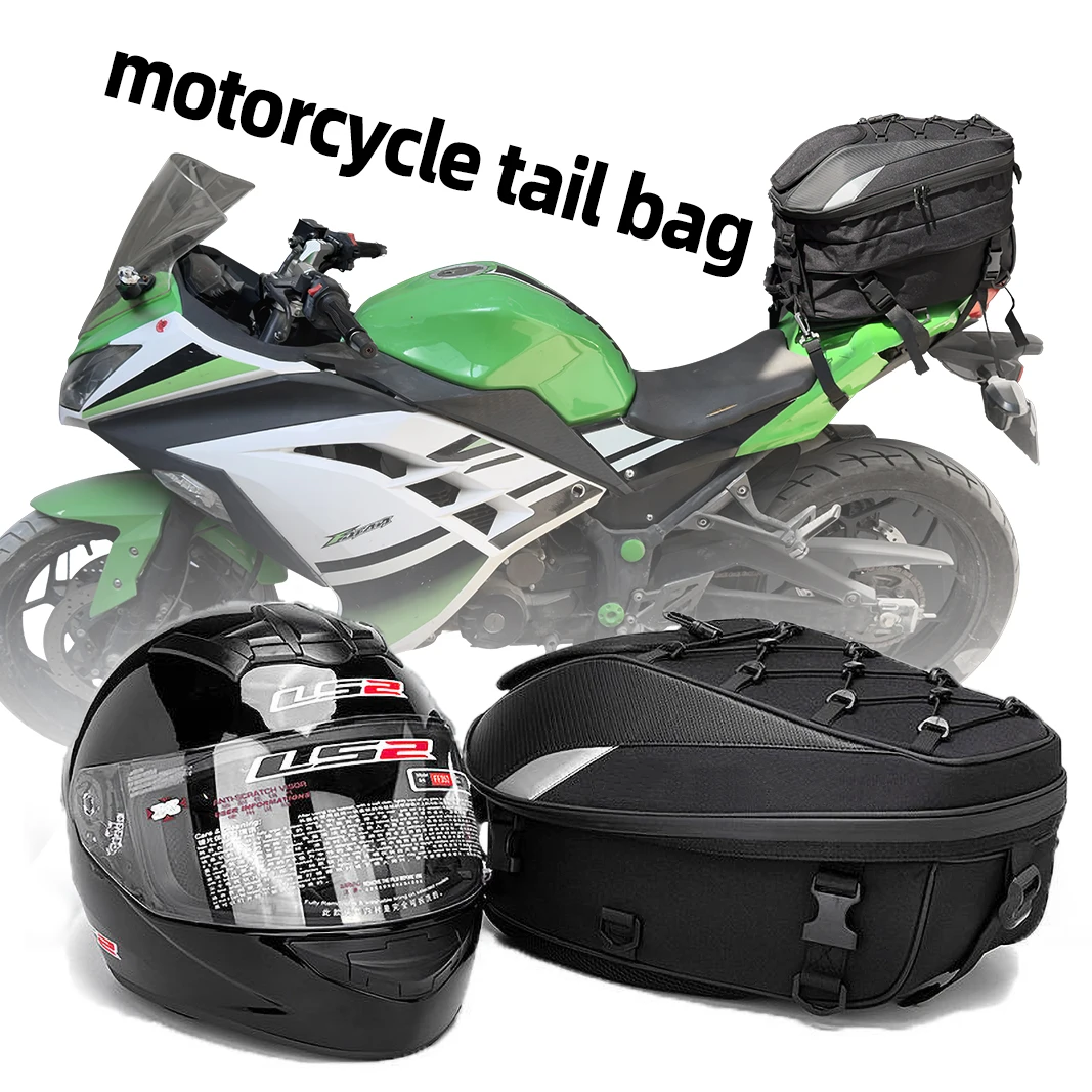 

New Waterproof Motorcycle Tail Bag Multi-functional Durable Rear Motorcycle Seat Bag High Capacity Motorcycle Bag Rider Backpack