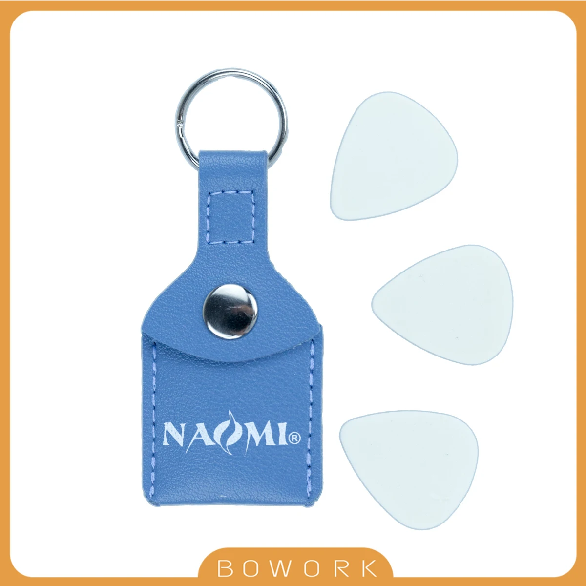 

3PCS Guitar Picks Folk Guitar Pick Holder Plectrums PU Leather Picks Bottle Acoustic Electric Plectrum Bag Keyring Guitarra Pick