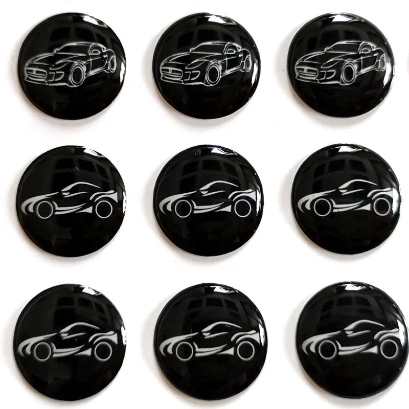 5 10 20 30 50pcs 14MM Car Remote Key Crystal Logo Epoxy Sticker For KEYDIY KD/Xhorse VVDI Remote