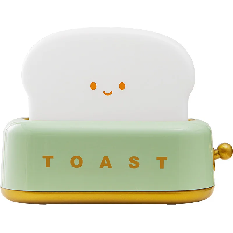 Ins Creative LED Bread Toast Emotion Machine Small Night Light Bedroom Atmosphere Creative Bedhead Companion Light