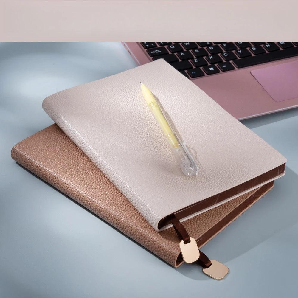 Luxury Leather Journal: Gold-Edged Business Notebook with Thickened Premium Paper, Executive Planner & Creative Corporate Gift
