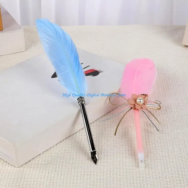 

U2JE Универсальная ручка для подписи с перьями для студентов, взрослых, ежедневное написание заметок