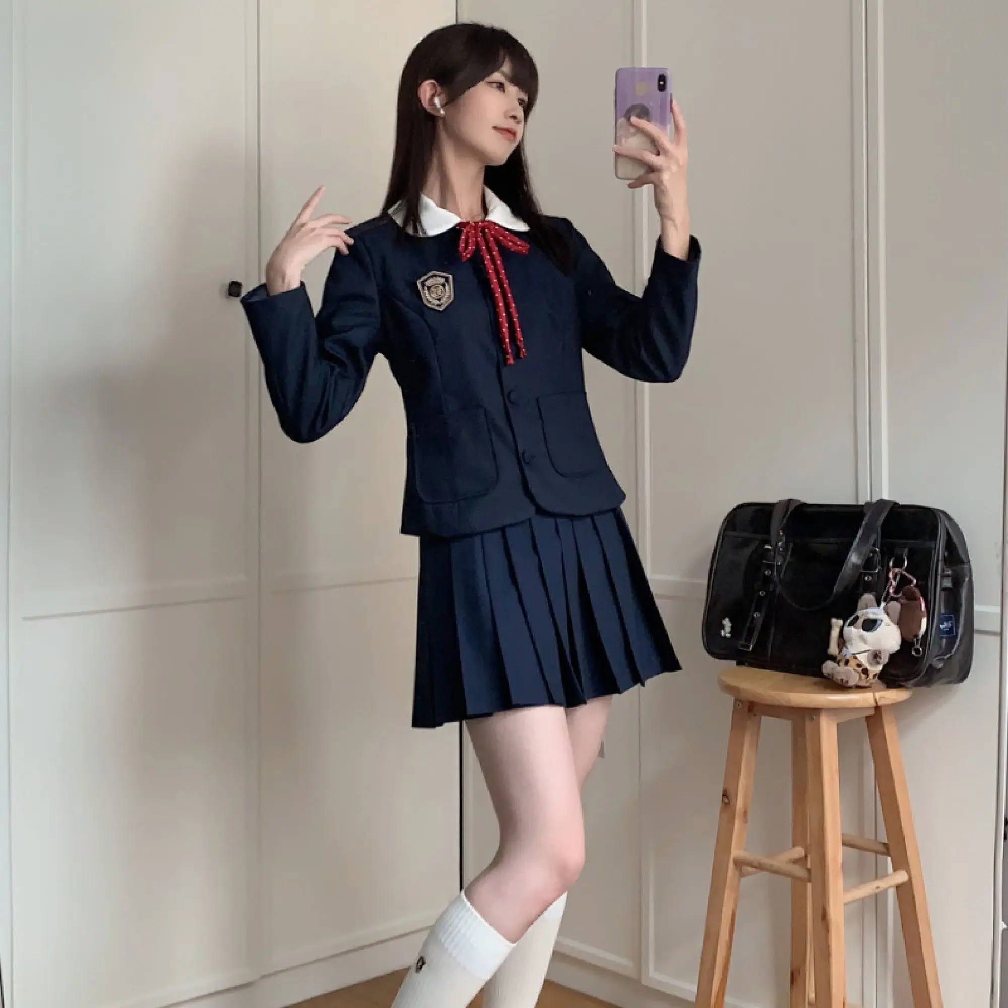 

Japan Authentic Jk Original Suit Jk Uniform Jacket Round Neck College Style Versatile School For Japanese Style