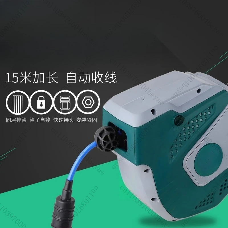 Auto-Retractable Hose Reel 30 M Air Pipe Thickening Pu Clip Yarn Auto Repair Beauty Car Wash Pneumatic Tool