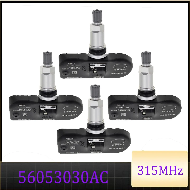 

56053030AC 56053030AB Tire Pressure Sensor For 2007-2011 Chrysler Aspen Crossfire Pacifica Sebring CHRYSLER 200 300 Black TPMS