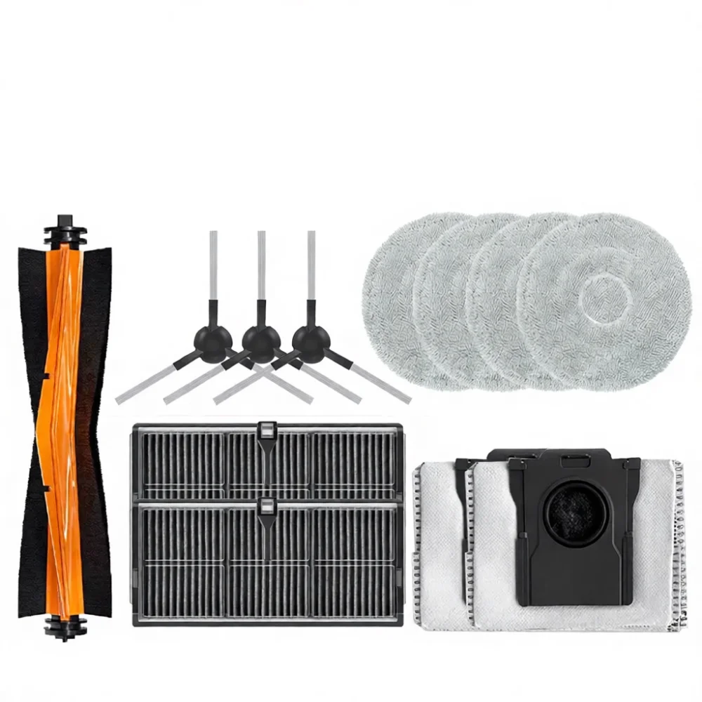 For Dreame L10S Pro Ultra Robot Vacuum Replacement Parts Kit Dust Bag Filter Mop Pads Main Brush Cleaning Tools Accessory