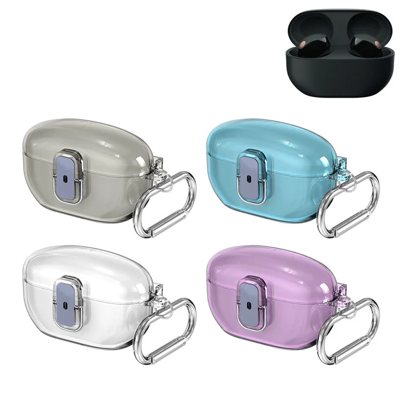 

For Sony WF-1000XM5,PC Headphone Case With Switch New Trend Fashion Headphone Protective Case With Buckle for Sony WF-1000XM5