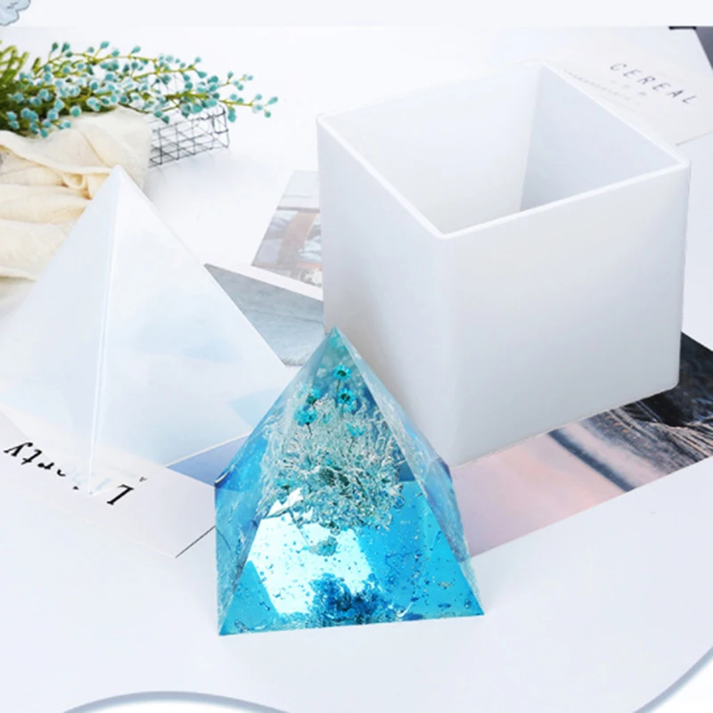 Super Large Pyramid Resin Silicone Mold Resin Casting Jewelry Making Mould 15cm