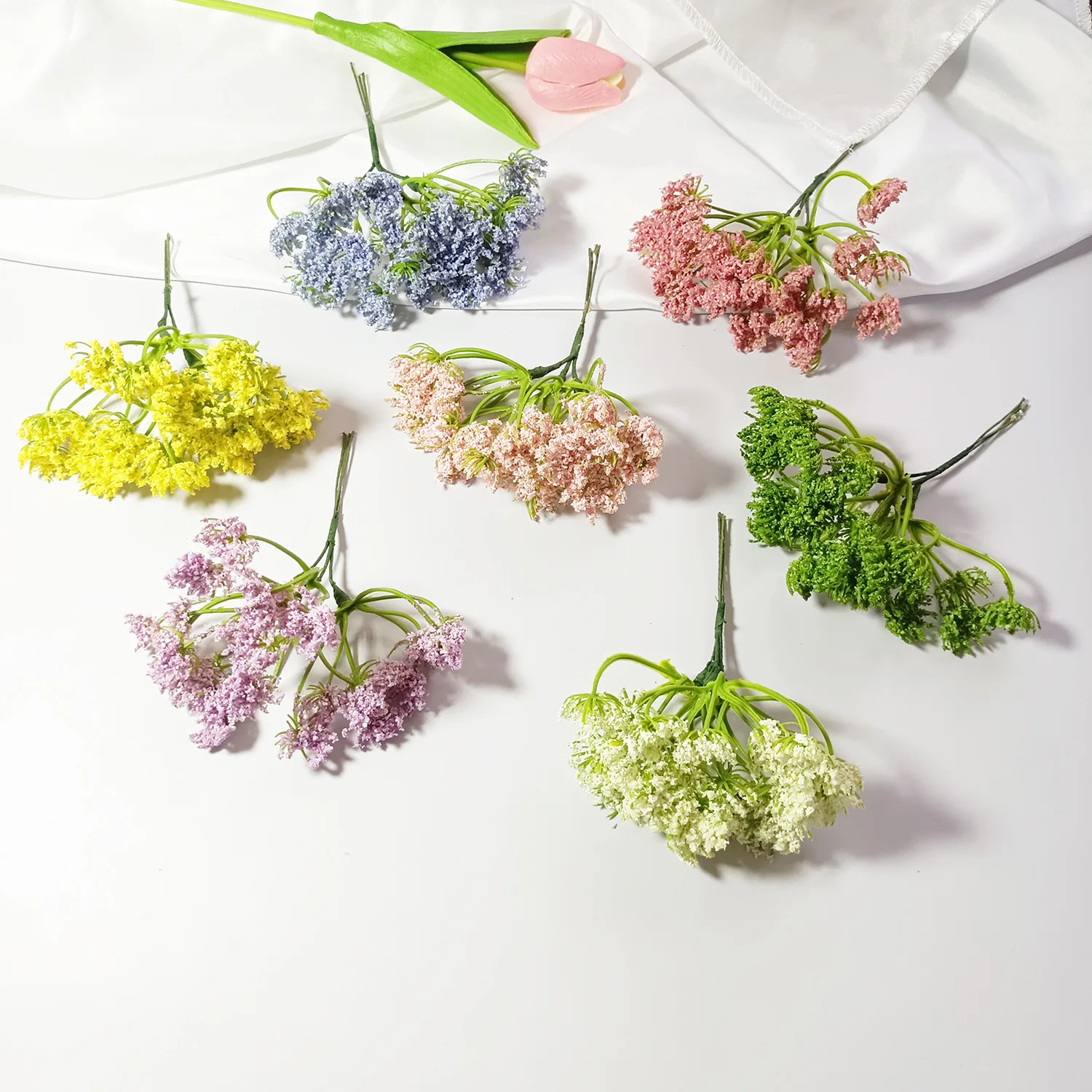 

6Pcs Simulated Plants Fill The Sky With Stars Wedding Parties Holiday Decorations Flower Garland Making Gift Box Decoration