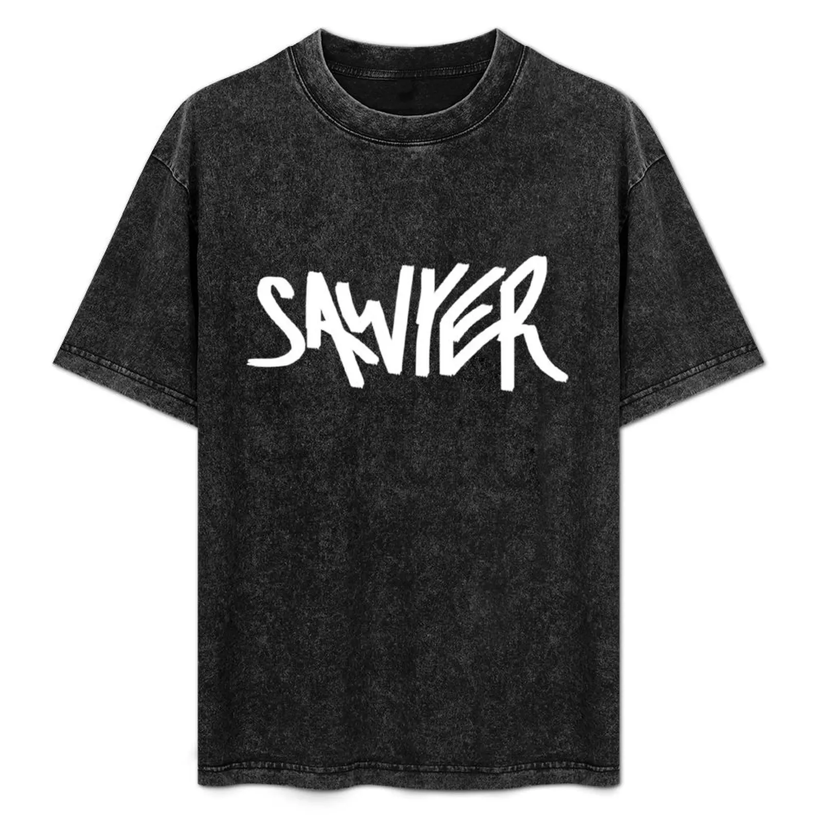

Sawyer Official Logo (White) T-Shirt Trendy Print Short Sleeve T-Shirt