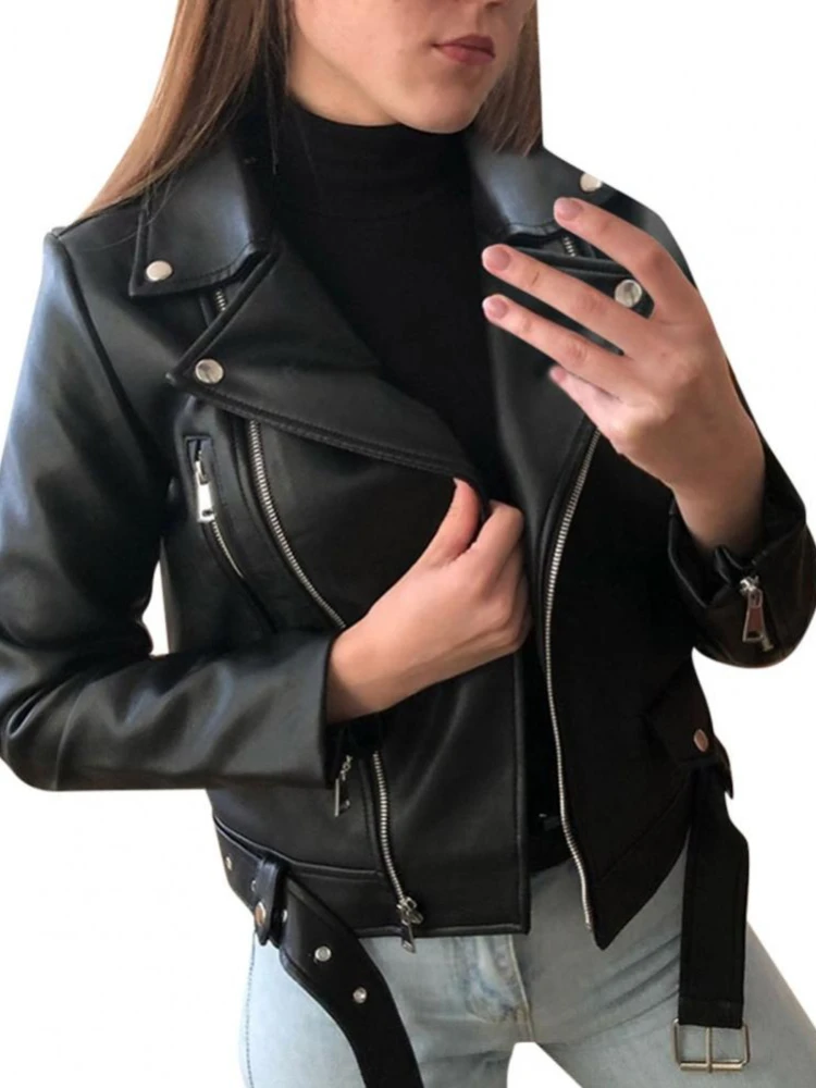 Leather Coat New Jacket Short Korean PU Motorcycle Suit Slim Slim Winter Leather Jacket