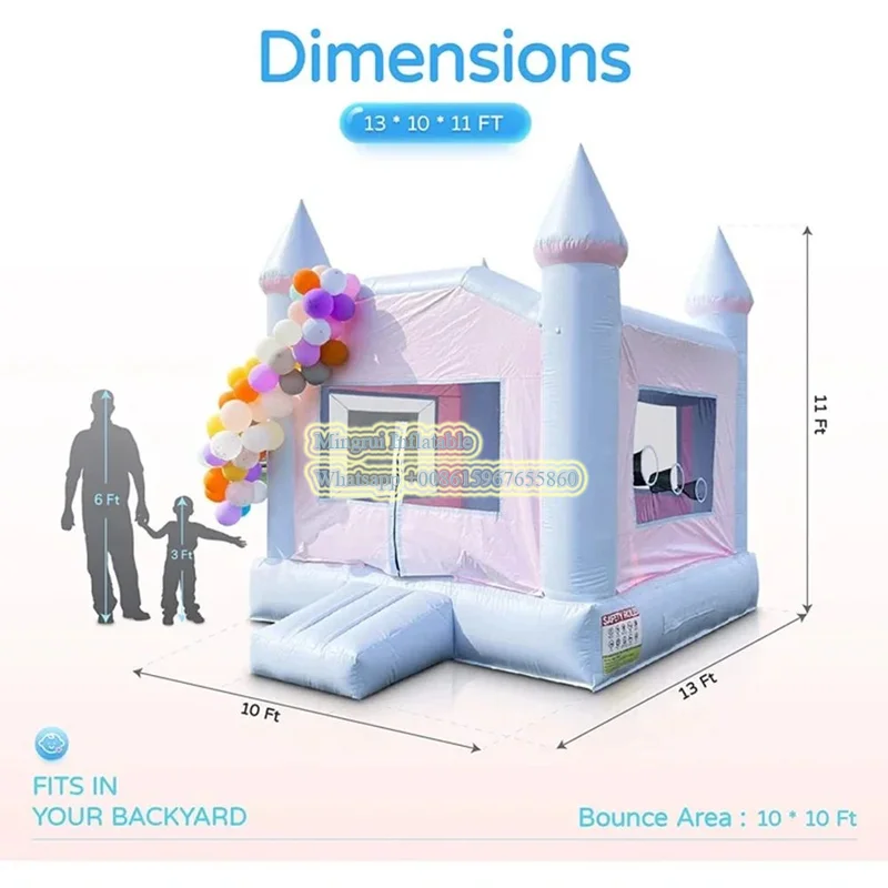 Renkli Şişme Düğün Beyaz Zıpla - Kids Outdoor Jump House incelemesi ve fiyatı