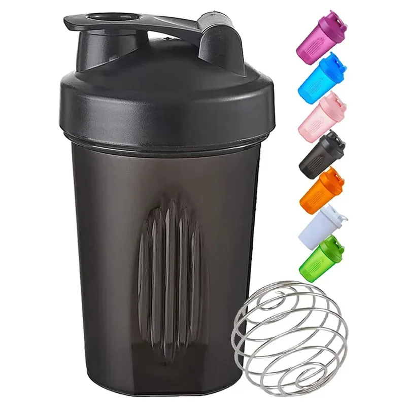 400ml Shaker Cup, Leak-proof Protein Powder Milkshake Mixing Cup with Mixing Ball, BPA-free Plastic, Suitable for Exercise