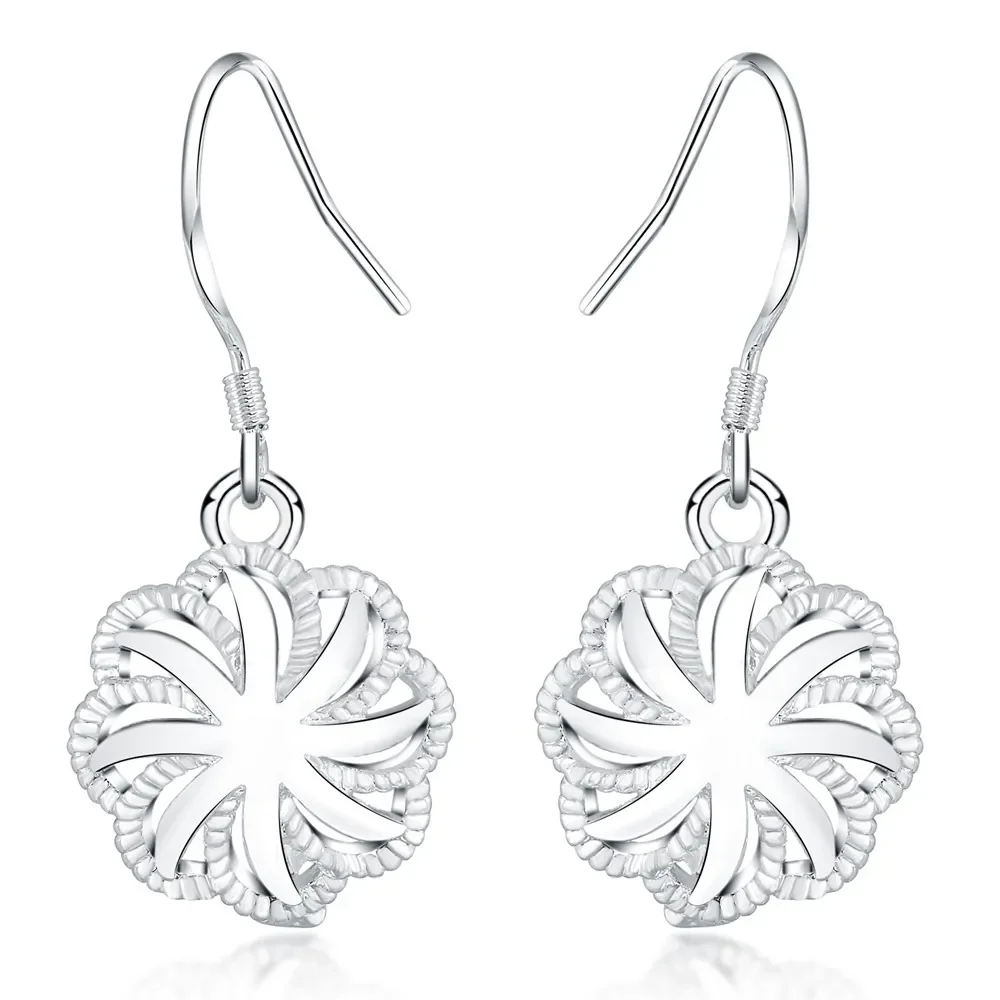 925fashion 6 Pair set silver color for women lady girl charms hook cute Earring Jewelry sets wedding Gift hot sale nice
