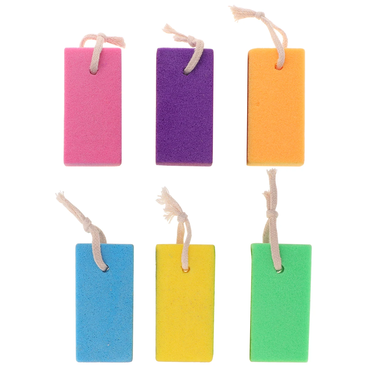 

6pcs Pumice Stone Foot Scrub Rough Skin Remover Bath Grinding Softening Callus Exfoliator Tool Nail File Dead Skin