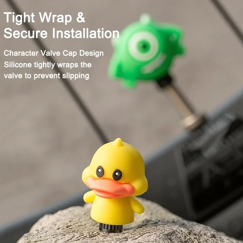 

Милые универсальные колпачки для вентилей велосипедов/мотоциклов, колпачки для вентилей шин горных велосипедов, пылезащитные колпачки для колес, аксессуары для велоспорта