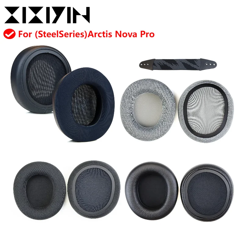 

Cooling Gel Football mesh memory sponge Ear Pads For Arctis Nova Pro Wired Nova 1/1X/1P/3/5/7/7X/7P Wireless Gaming Headphones