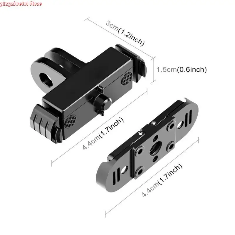 กล้องแอ็คชั่น E8BA Detach Detach Adapter พร้อมรูสกรู 1/4 นิ้วสำหรับรุ่น 12/11/10/9/8