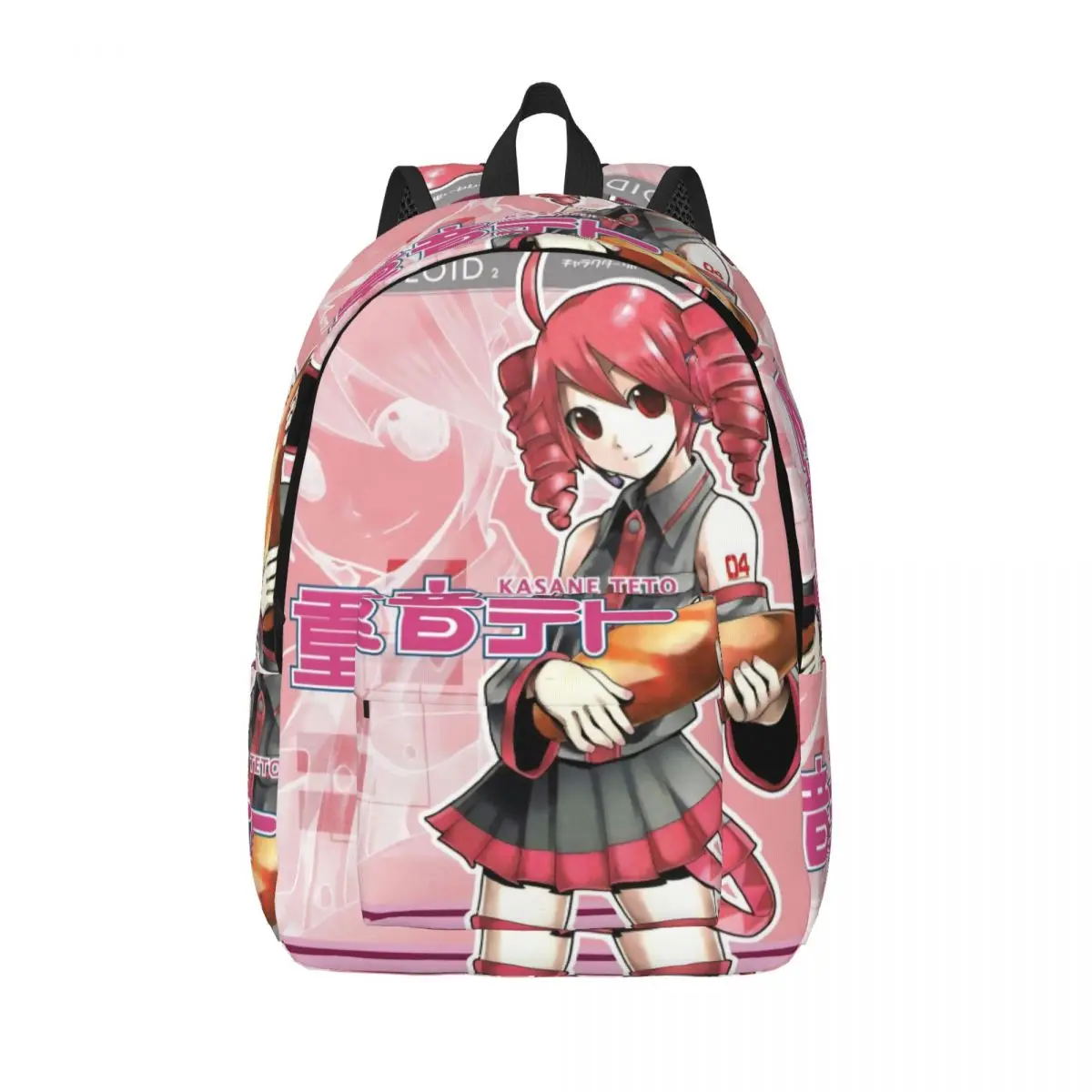 

Рюкзак Kasane Teto для школьников средней школы, аниме Vtuber, сумка для книг, холст для подростков, спортивный рюкзак
