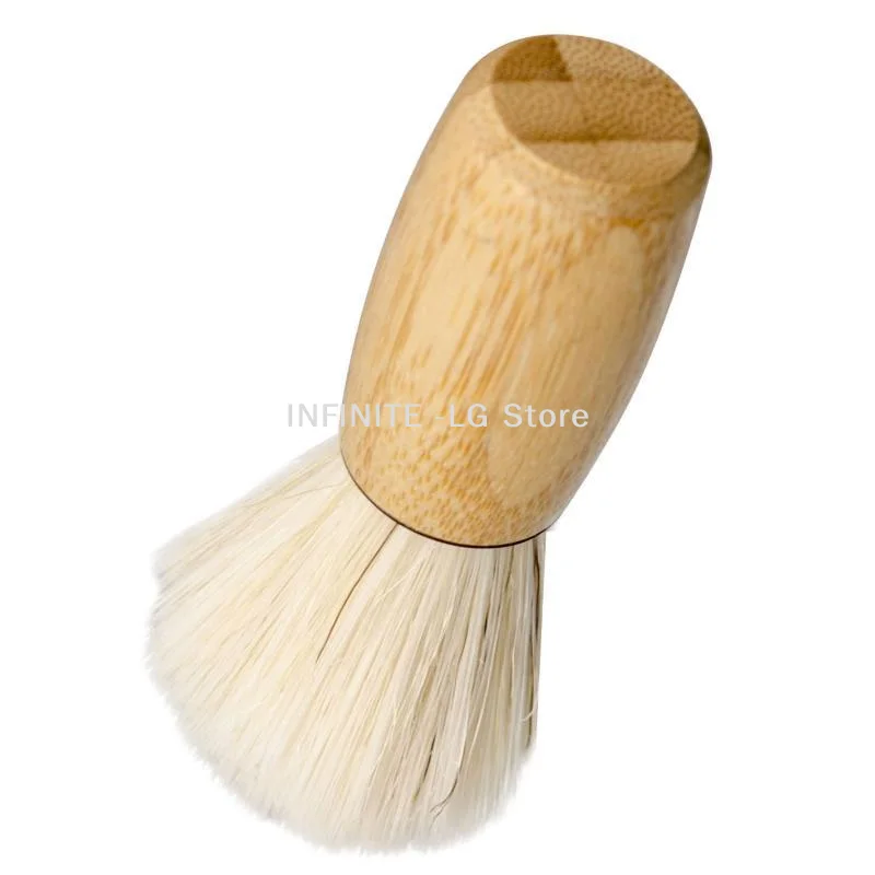 1 Pcs Beard Shaving Brush Makeup Brushes Wooden Handle Bristle Hair Salon Barber Soap Foam Shave Men Facial Cleaning Tools view 2