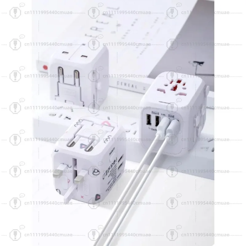 Dual usb global universal travel abroad conversion plug multi-function socket