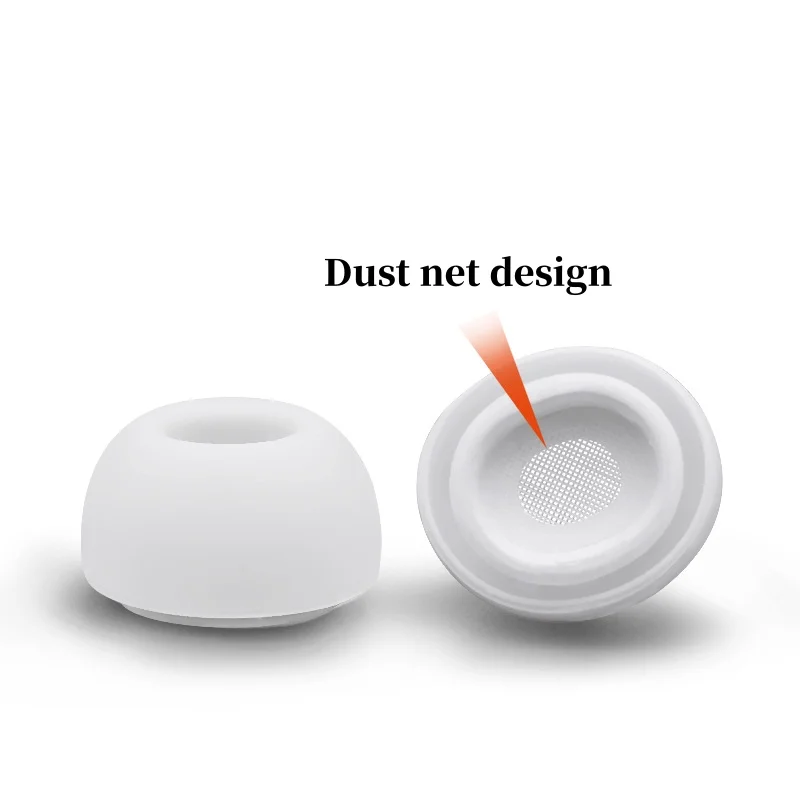 Silicone Replacement Eartips For AirPods Pro 1st 2nd Ear Tips Buds Rubber Eartips Earbuds Cap Gel Accessories XS/S/M/L White