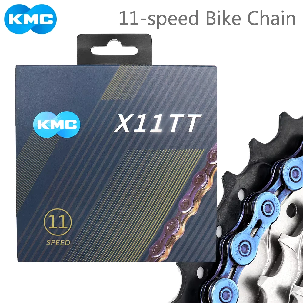 KMC X11TT 11 Speed Bike Chain 118 Links 11v Aurora Color Bicycle Chain for Mountain Road Bike Cycling Parts