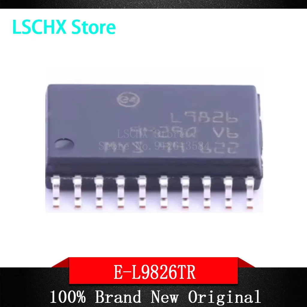 

5pcs E-L9826TR SOIC-20-300mil Power electronic switch Eight-channel low-side driver for resistive and inductive loads