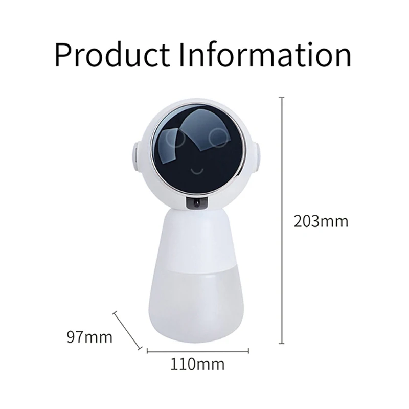 2023 New Automatic Foam Soap Dispensers Bathroom Smart Washing Hand Machine with USB Charging White High Quality ABS Material
