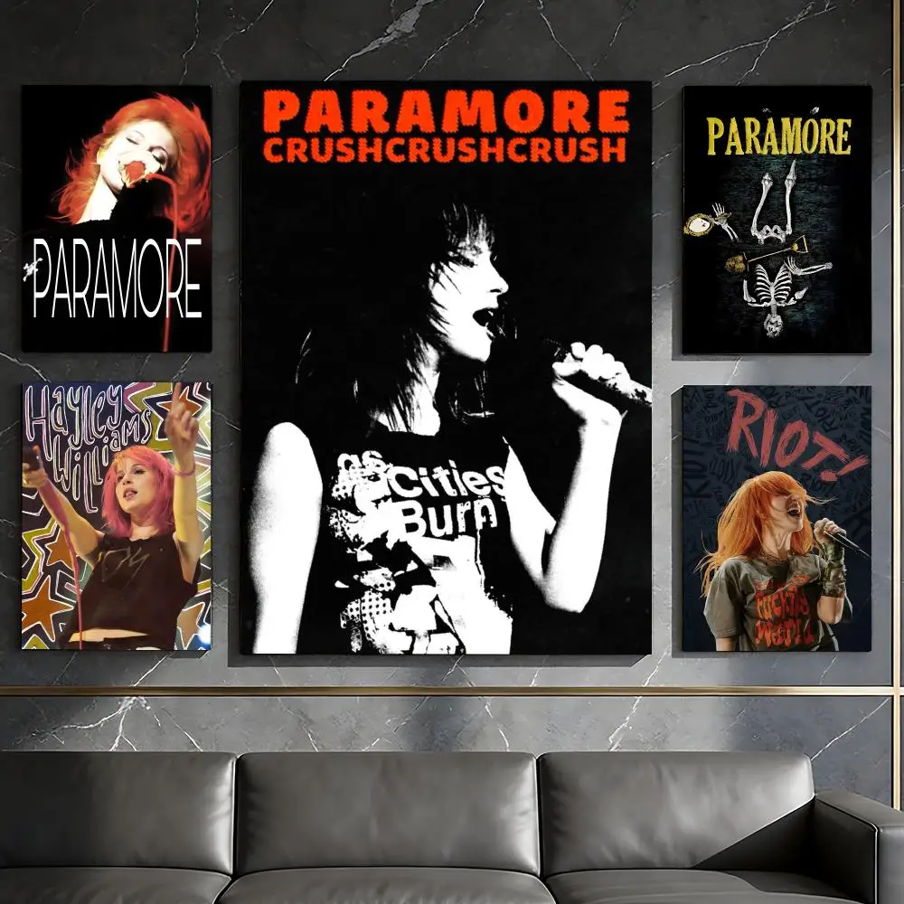 Rock Band P-Paramore Poster Waterproof Peel & Stick Wall Sticker Self Adhesive Art Decor For Living Room Bedroom