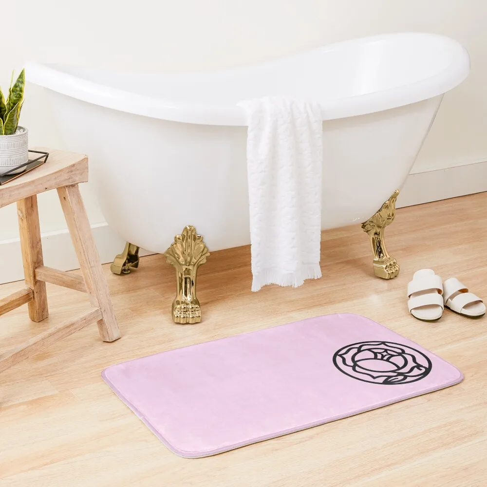 Utena Rose Crest Bath Mat Absorbent Rug Anti Slip Bath Stickers Accessories Sets For The Bathroom Mat