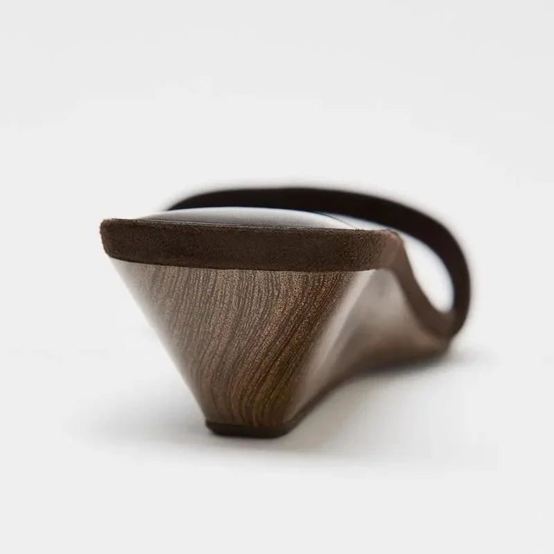 شباشب French Plaza رائعة بكعب عالٍ للنساء صيفية جديدة صنادل مريحة عصرية تصميم فاخر أحذية نسائية #5