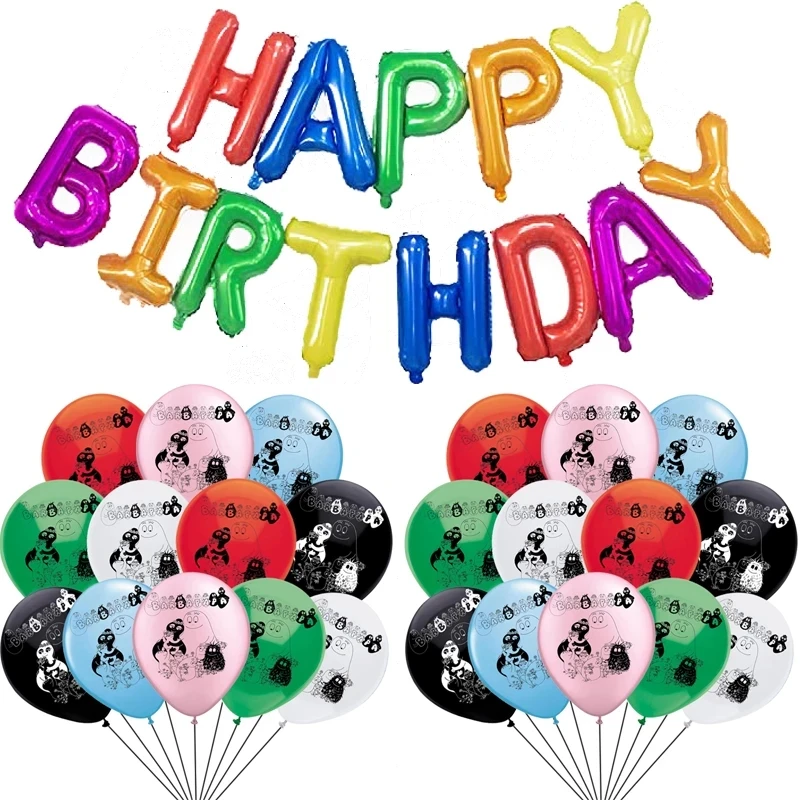Barbamama-Decoraciones coloridas para fiesta de cumpleaños, Globos de látex de 12 pulgadas, regalos para Baby Shower