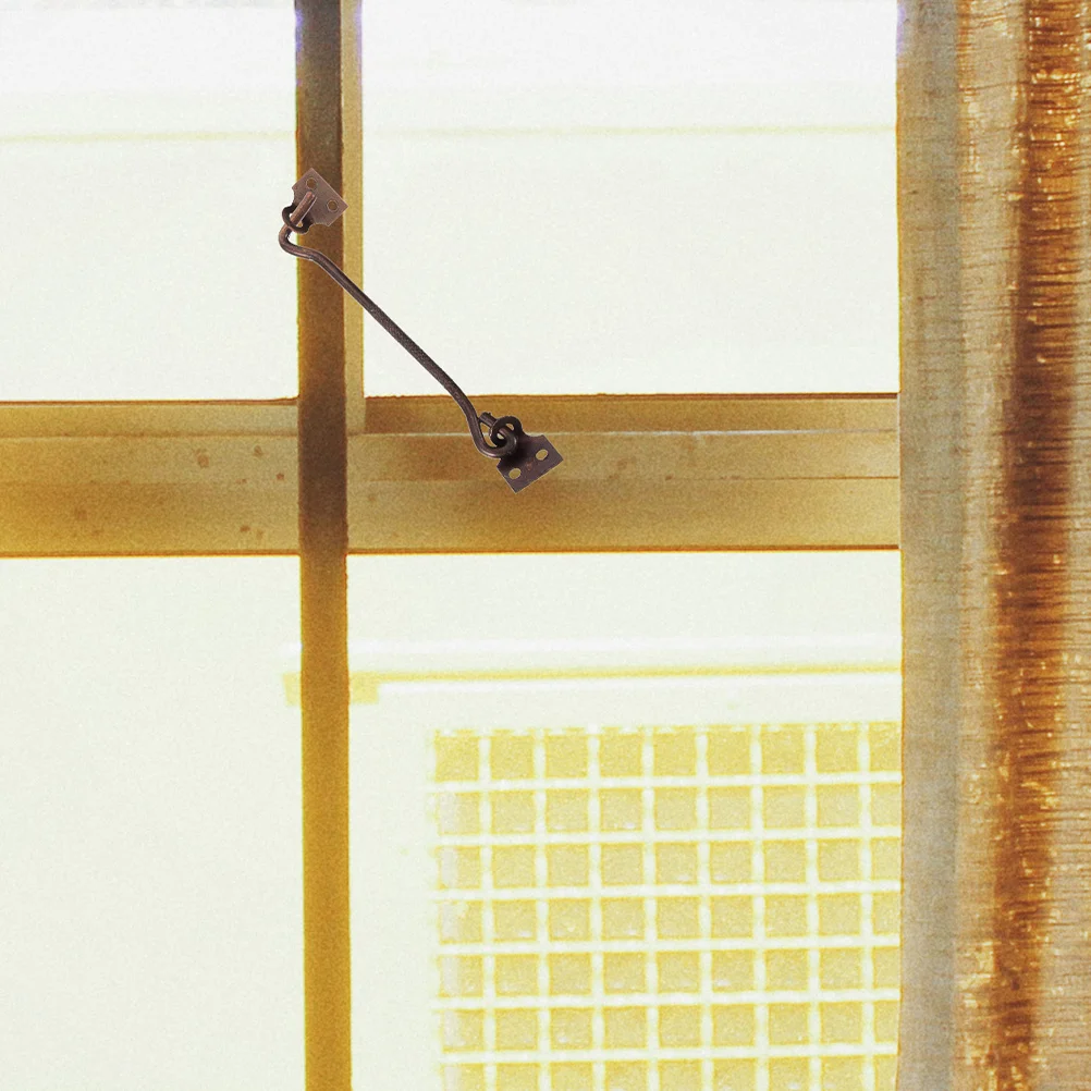 

1 Set Vintage Style Windows Wind Hook Latch Heavy Duty Metal Closure For Door Window Barn Garage Eye Hook Catch Multi-Functional