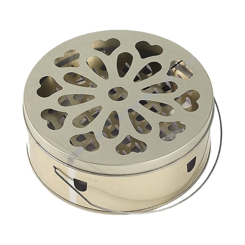 Rustproof Incenses Holder Box Ashes Containment For Efficient Mosquitoes Expel C5AD