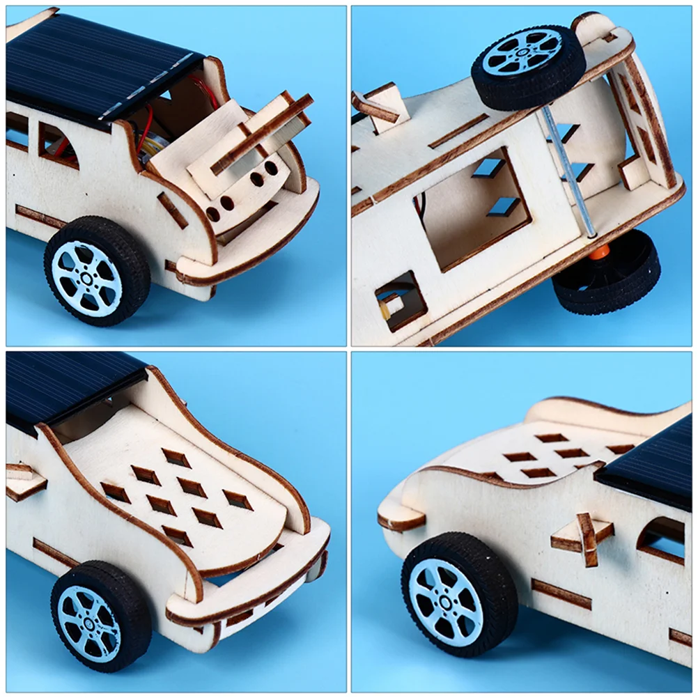 Solar Energy Kids Toy 3d Puzzles for Car Childrens Toys Assemble Plaything Children's Handmade Model