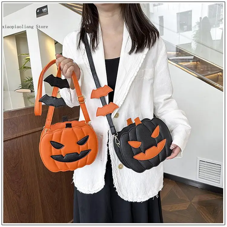 

Halloween Funny Pumpkin Bag Fashionable and Versatile One Shoulder Crossbody Exquisite Women's Bag High-End Feel