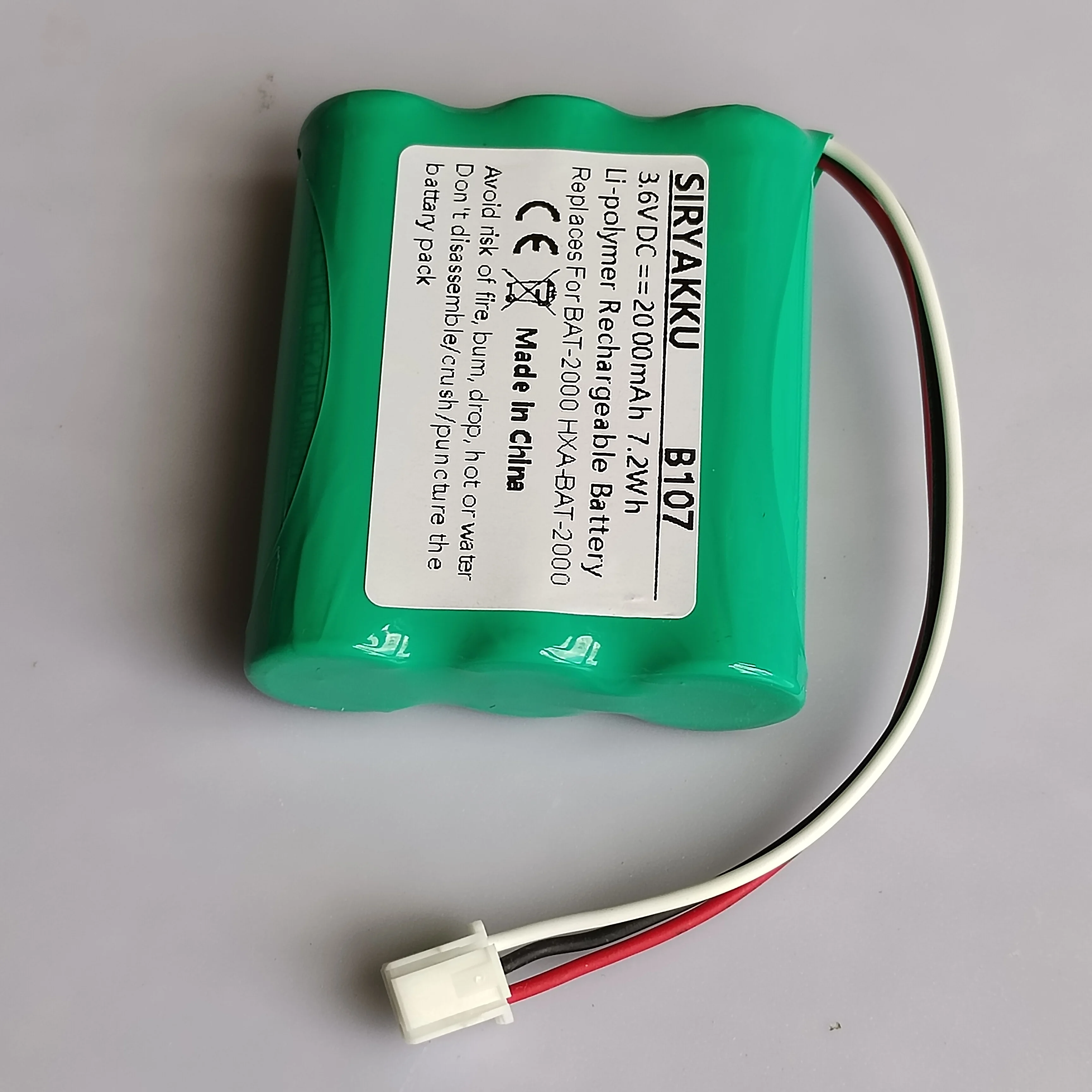 3.6V 2000Mah Rechargeable Battery Pack HXA-BAT-2000 For OMRON Blood Pressure Monitor HBP-1300 BAT-2000