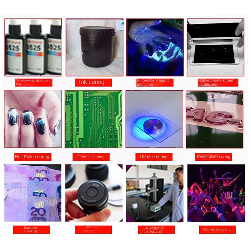 B17C LED UV-lamp UV-lijm LED-uithardingslamp 405Nm UV-uithardingslamp 3D-printen secundaire uitharding