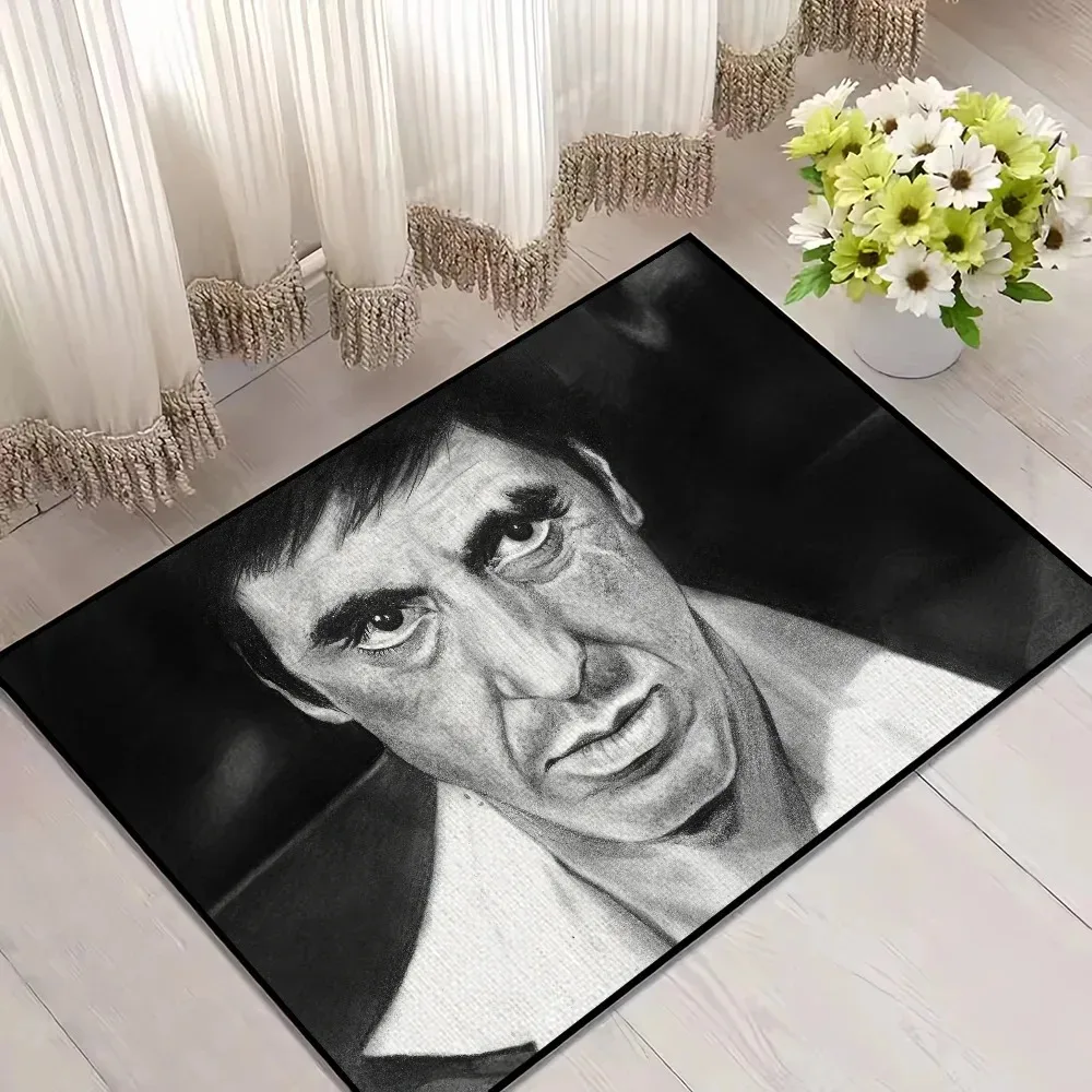 Film S-Scarface Cool Clssic Small Carpet for House Bedroom Decoration Kitchen Bath Super Absorbent Rug Carpet Foot Non-slip