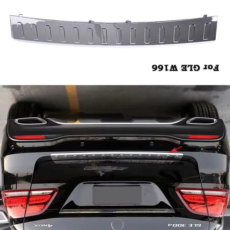 

For Mercedes Benz GLE W166 GLE320 GLE400 GLE300 GLE450 GLE350 Trunk Back Tail Door Pedal Step Chrome Trim Molding A1668853374