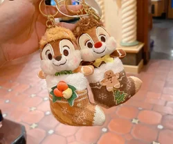 Disney Christmas stocking Chip and Dale plush keychain Doll