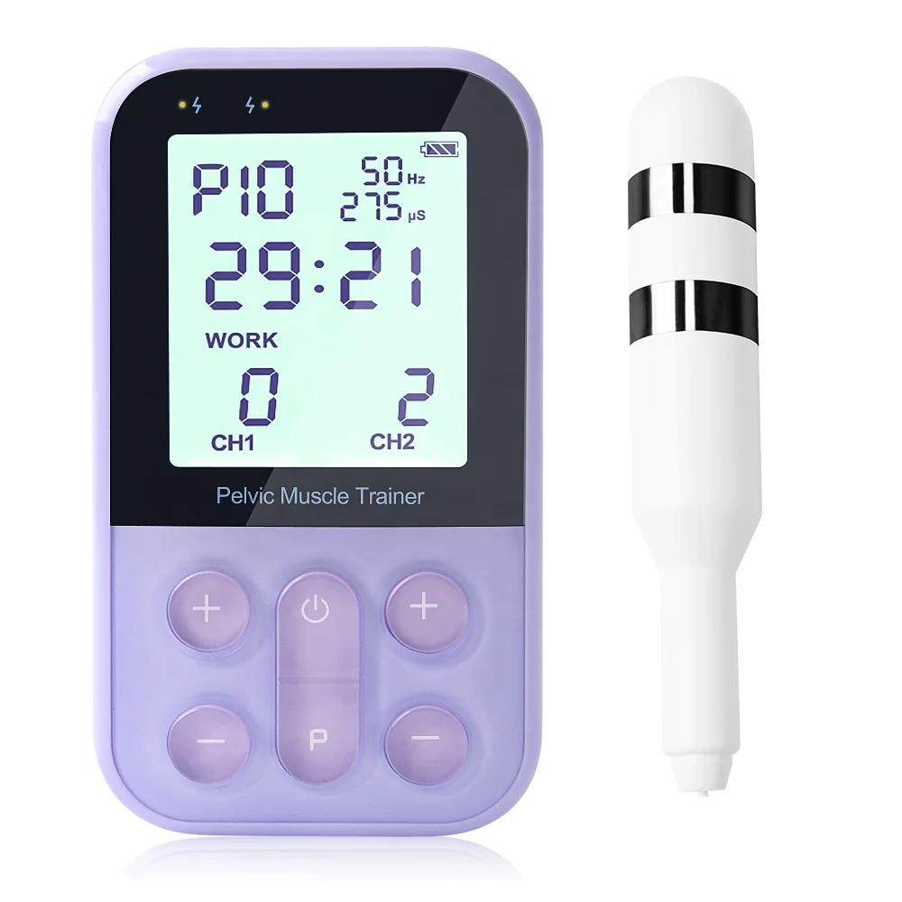 Dual Channel 17 Modes LCD Display Women Kegel Toner Pelvic Floor Training Therapy Device Pain Relief Pelvic Muscle Stimulator